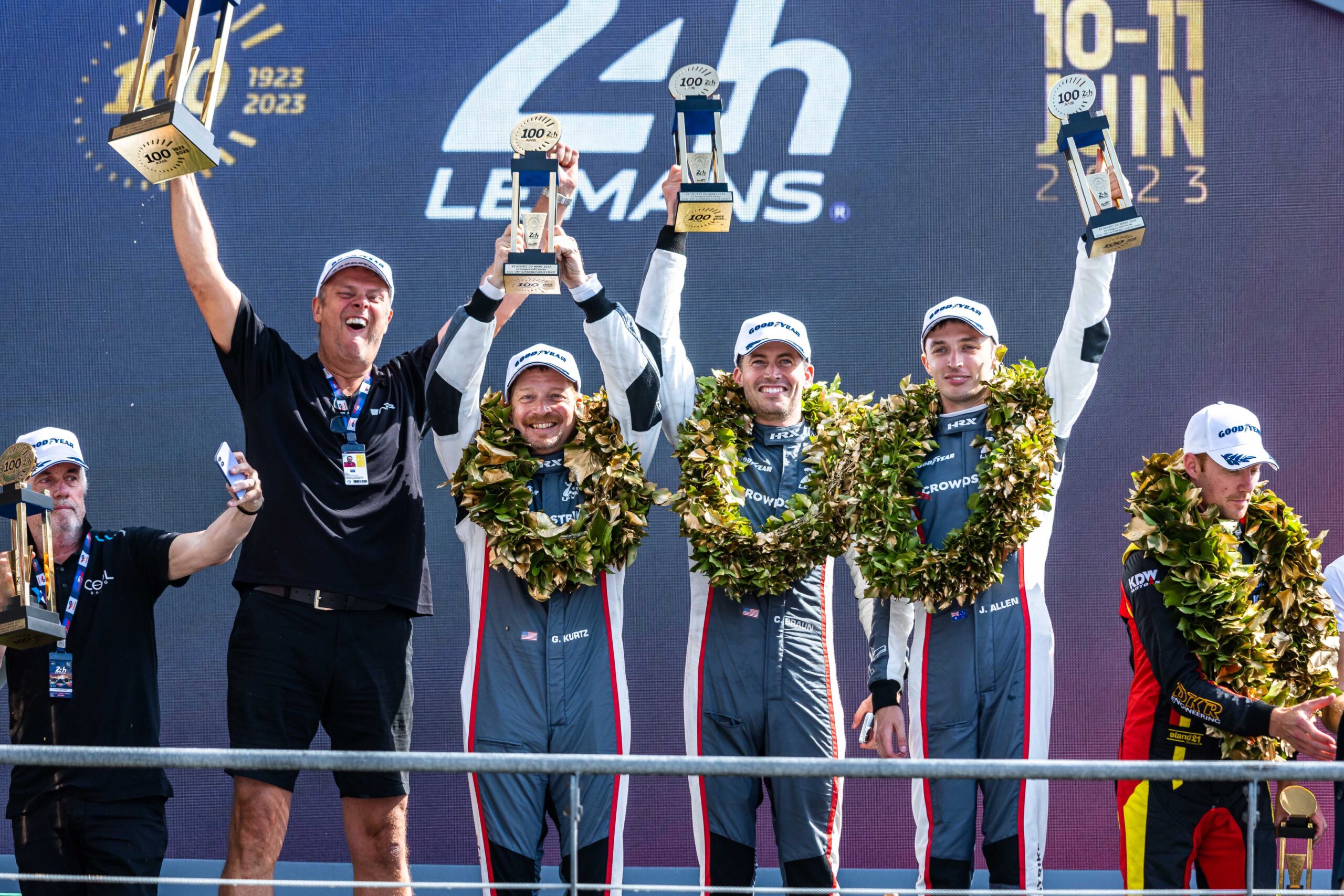 2023 LMP2 class winners at the 24 Hours of Le Mans.